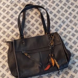 The Sak feather black purse